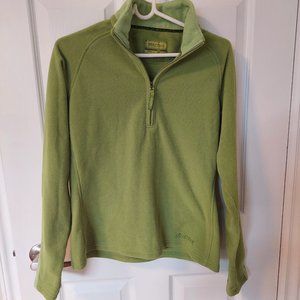 Marmot Green Fleece Quarterzip Pullover (Size M)
